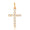 Load image into Gallery viewer, Diamond Cross Pendant, 14k Solid Gold, Natural Diamonds, Bezel Set Religious Jewelry, Everyday Minimalist Necklace With Adjustable Chain
