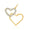 Load image into Gallery viewer, Double Heart Gold Charm Pendant, 14k Solid Gold, Natural Diamonds, Intertwined Love Necklace, Everyday Minimalist Jewelry
