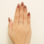 Load image into Gallery viewer, Infinity Loop Diamond Ring, 14k Solid Gold, Natural Diamonds, Stackable Band Ring, Everyday Minimalist Jewelry
