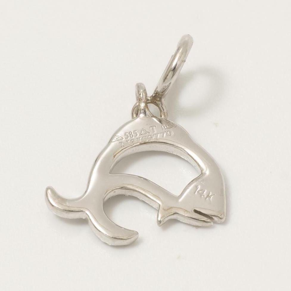 Fish Diamond Charm Pendant, 14k Solid Gold, Natural Diamonds, Animal Jewelry, Dainty Charm Necklace, Ready To Ship