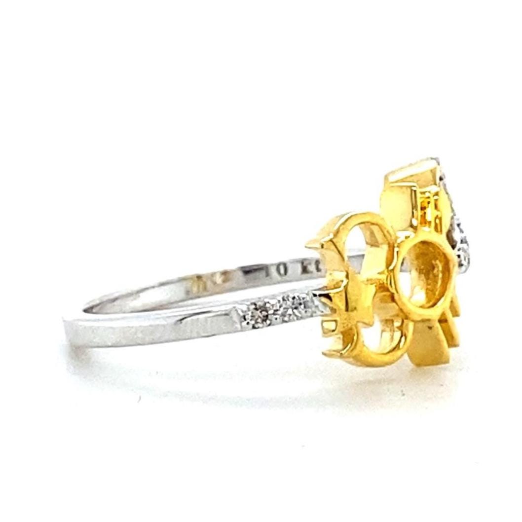 Scorpio Diamond Ring, Zodiac Animal Ring, Horoscope Jewelry, 14k Solid Gold, Natural Diamonds, Gift For Her