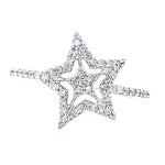 Load image into Gallery viewer, Star Diamond Ring, 14k Solid Gold, Natural Diamonds, Everyday Stackable Ring, Celestial Jewelry, Gift For Her
