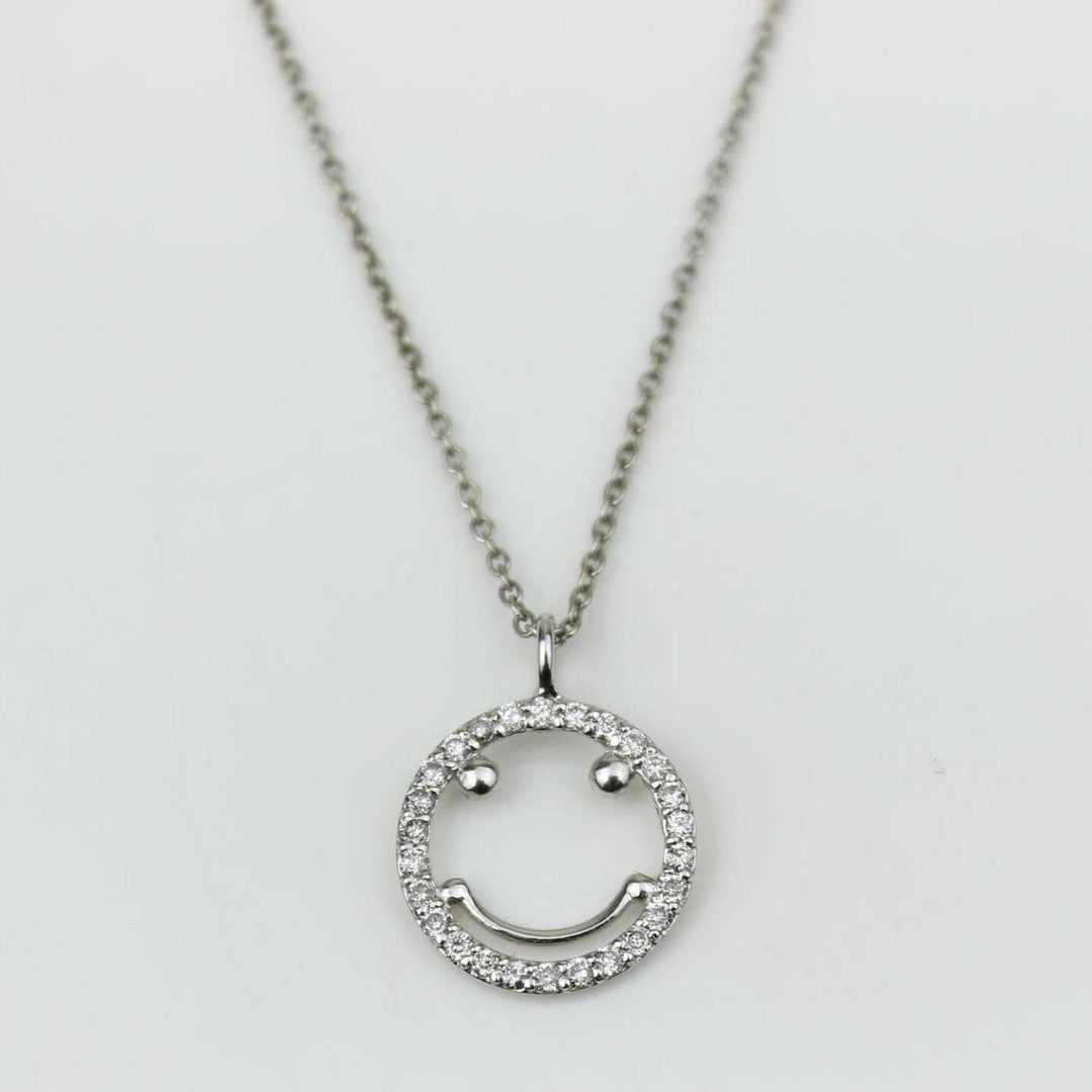 Smiley Diamond Charm Pendant, Emoji Charm, 14k Solid Gold, Natural Diamonds, , Everyday Jewelry Gift For Her