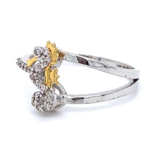Seahorse Diamond Ring, Animal Ring, Everyday Ring, 14K Solid Gold, Natural Diamonds, Gift For Her