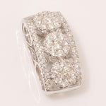 Load image into Gallery viewer, Circle Cluster Diamond Pendant, 14k Solid Gold, Illusion Set Natural Diamonds, Modern Stacking Chain Charm, Minimalist Jewelry, Gift for Her
