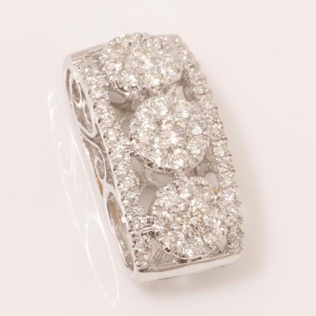 Circle Cluster Natural Diamond Pendant: 14k Solid Gold Illusion Stacking Charm, Minimalist Jewellery, Certified Jewelry