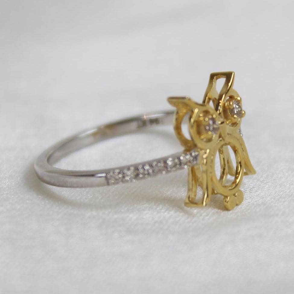 Owl Diamond Ring, 14k Solid Gold, Everyday Ring, Natural Diamonds, Animal Jewelry, Gift For Her