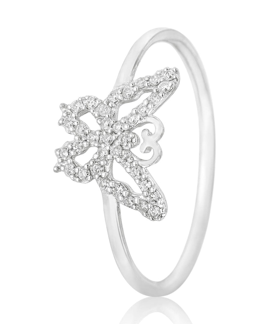 Butterfly Diamond Ring, 14k Solid Gold, Natural Diamonds, Animal Jewelry, Everyday Ring, Gift For Her