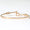 Load image into Gallery viewer, Geometric Diamond Cuff Bracelet, 14k Solid Gold, Natural Diamonds, Mother Of Pearl Open Stackable Bracelet, Dual Styling Statement Jewelry
