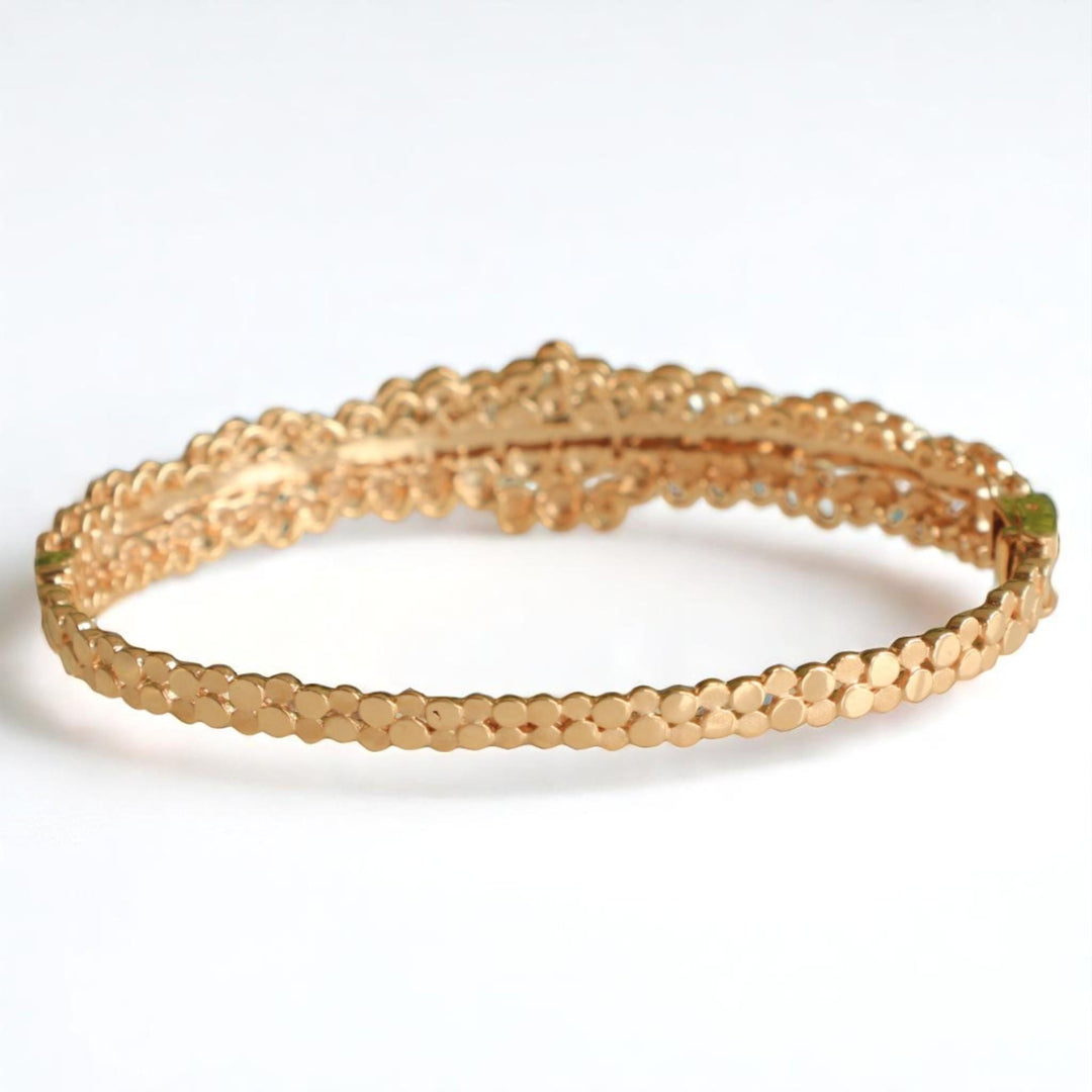 Cluster Natural Diamond Bangle Bracelet: 14k Solid Gold Bubble Bridal Wedding Jewellery,  Certified Jewelry