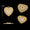 Load image into Gallery viewer, Heart Initial Diamond Charm, 14k Solid Gold, Natural Diamond, Everyday Staking Personalised Jewelry, Textured Letter Necklace, Ready To Ship
