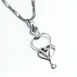 Load image into Gallery viewer, Heart Diamond Charm Pendant, 14k Solid Gold, Natural Diamonds, Everyday Necklace, , Tiny Heart Necklace, Dainty Design Gift For Her
