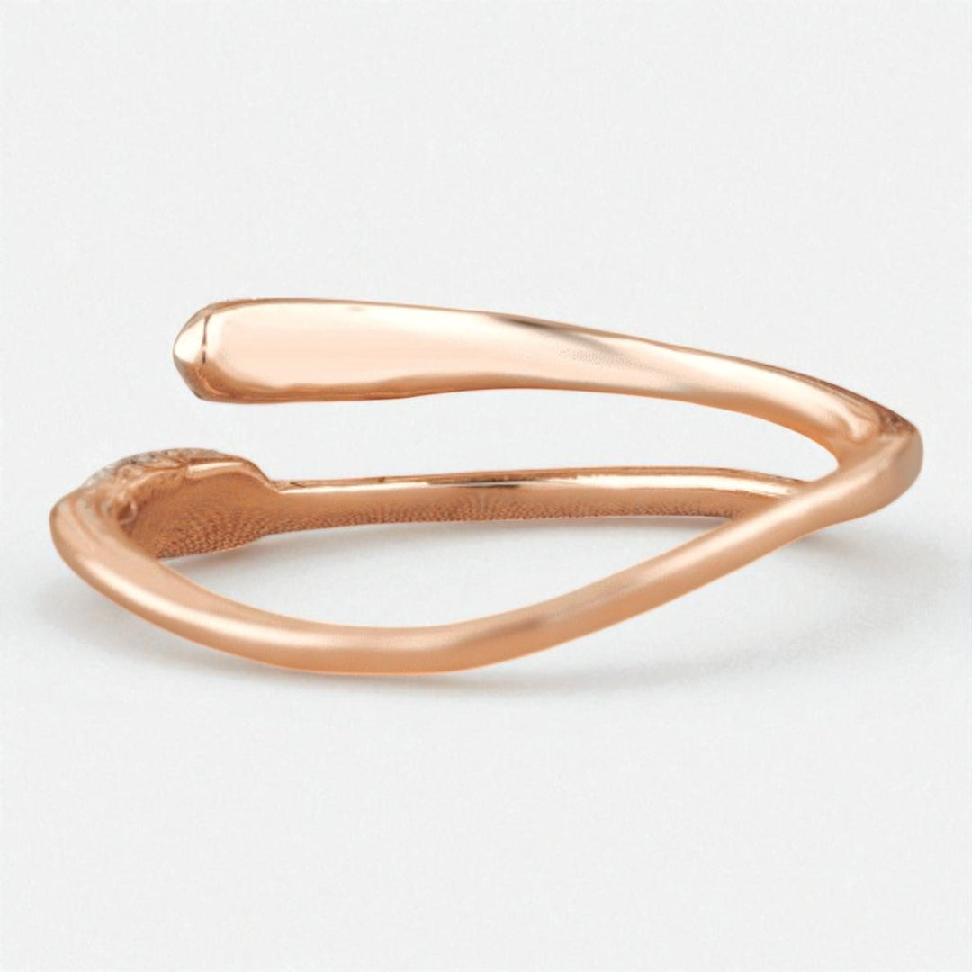 Diamond Cuff Ring, 14K Solid Gold, Promise Ring, Natural Diamonds, , Everyday Jewelry Gift For Her