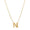 Load image into Gallery viewer, Personalized Initial Diamond Necklace, 14k Solid Gold, Natural Diamonds, Stacking Flute Letter Charm, Everyday Minimalist Custom Jewelry
