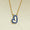 Load image into Gallery viewer, Personalized Initial Enamel Pendant Necklace, 14k Solid Gold, Natural Diamonds, Bubble Minimalist Letter, Custom Everyday Jewelry
