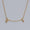 Load image into Gallery viewer, Personalized Initials Charm Diamond Necklace, 14k Solid Gold, Natural Diamonds, Stacking Customized Necklace, Minimalist Everyday Jewelry
