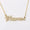 Load image into Gallery viewer, Name Letter Diamond Necklace, 14k Solid Gold, Natural Diamonds, Script Word Jewelry, Minimalistic Everyday Necklace, Stacking Jewelry
