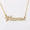 Load image into Gallery viewer, Name Letter Diamond Necklace, 14k Solid Gold, Natural Diamonds, Script Word Jewelry, Minimalistic Everyday Necklace, Stacking Jewelry
