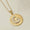 Load image into Gallery viewer, Personalized Initial Medallion Diamond Necklace, 14k Solid Gold, Natural Diamonds, Custom Letter Jewelry, Minimalist Sunburst Necklace
