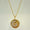 Load image into Gallery viewer, Personalized Initial Medallion Diamond Necklace, 14k Solid Gold, Natural Diamonds, Custom Letter Jewelry, Minimalist Sunburst Necklace
