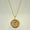 Load image into Gallery viewer, Personalized Initial Medallion Diamond Necklace, 14k Solid Gold, Natural Diamonds, Custom Letter Jewelry, Minimalist Sunburst Necklace
