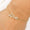 Load image into Gallery viewer, Love Chain Diamond Bracelet, 14k Solid Gold, Natural Diamonds, Inspirational Name Jewelry, Handcrafted Everyday Wear, Minimal Word Bracelet
