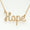 Load image into Gallery viewer, Hope Word Diamond Pendant Necklace, 14k Solid Gold, Natural Diamonds, Script Letter Affirmation Chain  Necklace, Stackable Everyday Jewelry
