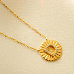 Load image into Gallery viewer, Personalized Initial Medallion Necklace, 14k Solid Gold, Natural Diamond, Custom Jewelry, Minimalist Stacking Necklace, Gift For Her
