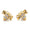 Load image into Gallery viewer, Kids Bumble Bee Diamond Stud Earrings, 14k Solid Gold, Natural Diamonds, Animal Jewelry, Gold Insect Studs, Gift for toddlers/girls/kids
