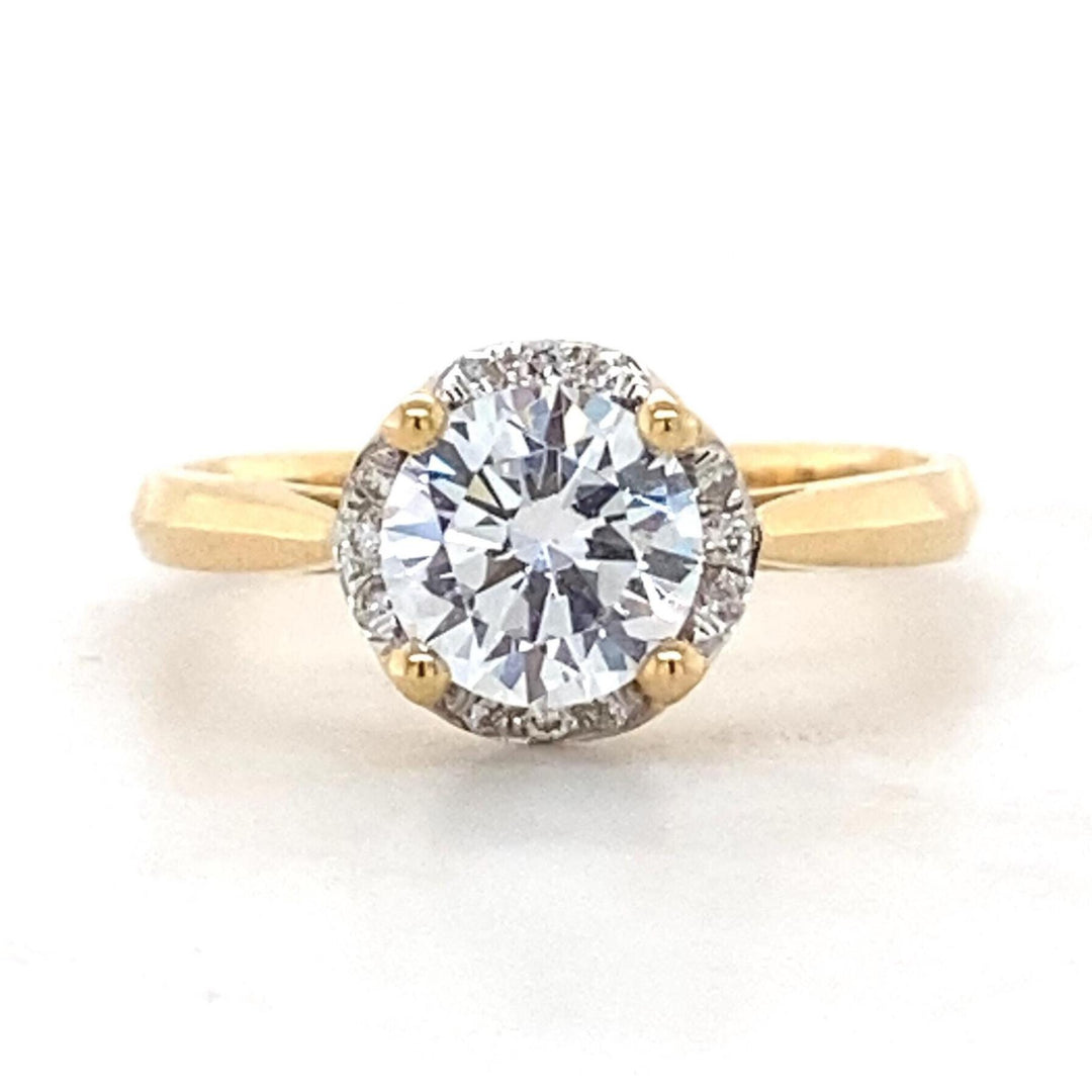 Solitaire Engagement Ring, 14k Solid Gold, Engagement Ring, Natural Diamonds, Wedding Bridal Ring, Gift For Her