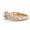 Load image into Gallery viewer, Engagement Solitaire Ring, 14k Solid Gold, Natural Diamonds, Flower Filigree Ring, Dual Tone, Split Shank, Bridal Jewelry, Gift For Her
