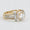 Load image into Gallery viewer, Round Solitaire Halo Diamond Ring, 14k Solid Gold, Natural Diamonds, Halo Engagement Ring, Dual Tone Ring, Bridal Jewelry, Gift For Her
