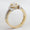 Load image into Gallery viewer, Round Solitaire Halo Diamond Ring, 14k Solid Gold, Natural Diamonds, Halo Engagement Ring, Dual Tone Ring, Bridal Jewelry, Gift For Her

