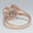 Load image into Gallery viewer, Flower Solitaire Cluster Diamond Ring, 14K Solid Gold, Natural Diamonds, Double Halo Engagement Ring, Statement Bridal Jewelry, Gift For Her
