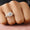 Load image into Gallery viewer, Solitaire Diamond Engagement Ring, Tessellation Effect, 14k Solid Gold, Natural Diamonds, Floral Ring, Dual Tone, Gift For Her
