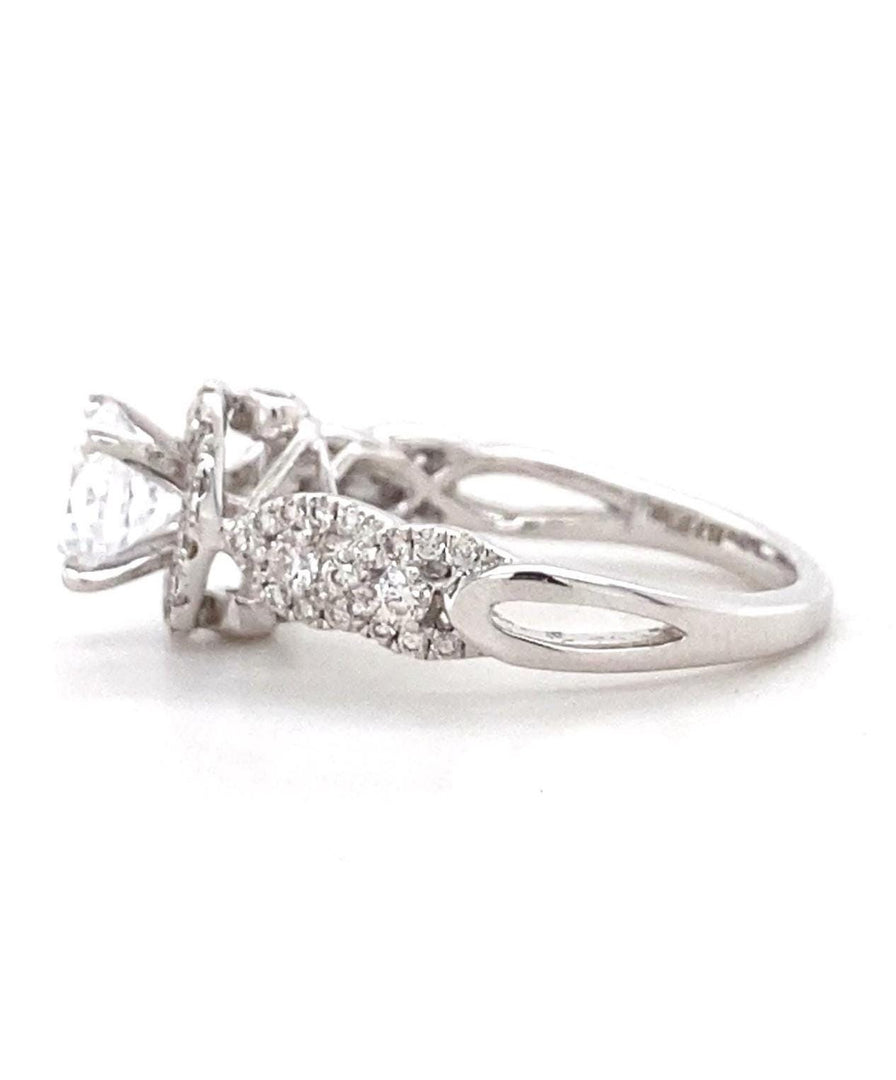 Round Solitaire Diamond Ring, 14k Solid Gold, Engagement Ring, Natural Diamonds, Bridal Wedding Jewelry, Gift For Her