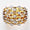 Load image into Gallery viewer, Wide Band Diamond Broad Ring, 14k Solid Gold, Natural Diamonds, Statement Cocktail Ring, Bridal Ring, Illusion Setting, Gift For Her
