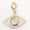 Load image into Gallery viewer, Evil Eye Diamond Charm, 14k Solid Gold, Natural Diamonds, Dual Tone Everyday Pendant, Cluster Set Staking Necklace, Ready To Ship
