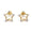 Load image into Gallery viewer, Kids Sparkling Star Diamond Stud Earrings, 14k Solid Gold, Natural Diamonds, Kids jewelry, Gift for toddlers, girls and kids Gift For Her
