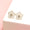 Load image into Gallery viewer, Kids Enameled Flower Diamond Stud Earrings, 14k Solid Gold, Natural Diamonds, Kids jewelry, Gift for toddlers, girls and kids
