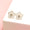 Load image into Gallery viewer, Kids Enameled Flower Diamond Stud Earrings, 14k Solid Gold, Natural Diamonds, Kids jewelry, Gift for toddlers, girls and kids
