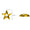 Load image into Gallery viewer, Kids Starry Diamond Stud Earrings, 14k Solid Gold, Natural Diamonds, Kids jewelry, Gift for toddlers/girls/kids
