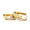 Load image into Gallery viewer, Diamond Beaded Huggie Kids Earrings, 14k Solid Gold, Natural Diamonds, Kids jewelry,   Everyday Hoops, Gift for toddlers, girls and kids
