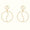 Load image into Gallery viewer, Circle Diamond Dangle Drop Earrings, 14k Solid Gold, Natural Diamonds, Geometric Statement Jewelry, Minimalist Hoop Earrings
