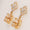 Load image into Gallery viewer, Flower Diamond Citrine Drop Earrings, 14k Solid Gold, Natural Diamonds, Oval Gemstone Cocktail Dangler, Floral Statement Cocktail Earrings
