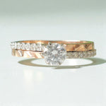 Load image into Gallery viewer, Round Solitaire Diamond Ring, Engagement Ring, 14k Solid Gold, Natural Diamonds, Bridal Jewelry, Gift For Her
