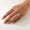 Load image into Gallery viewer, Pear Leaf Diamond Ring, 14k Solid Gold, Natural Diamonds, Cluster Split Jewelry, Open Wrap Two Tone  Band, Statement Cocktail Jewelry
