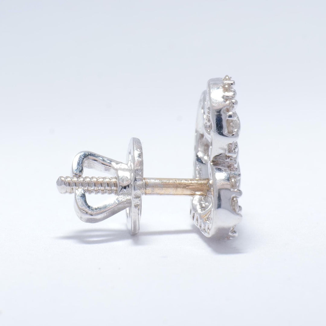 Baguette Diamond Studs Earrings, 14k Solid Gold, Natural Diamonds, Minimalist Earrings, Everyday Statement Earrings, Illusion Set Studs