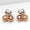 Load image into Gallery viewer, Halo Diamond Stud Earrings, Oval, Emerald &amp; Round Natural Diamonds, 14K Solid Gold, Three Tone Statement Studs, Bridal Wedding Earrings

