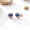 Load image into Gallery viewer, Oval Blue Sapphires Halo Diamond Earrings, 14K Solid Gold, Natural Diamonds, Gemstone Everyday Studs, Bridal Wedding Jewelry
